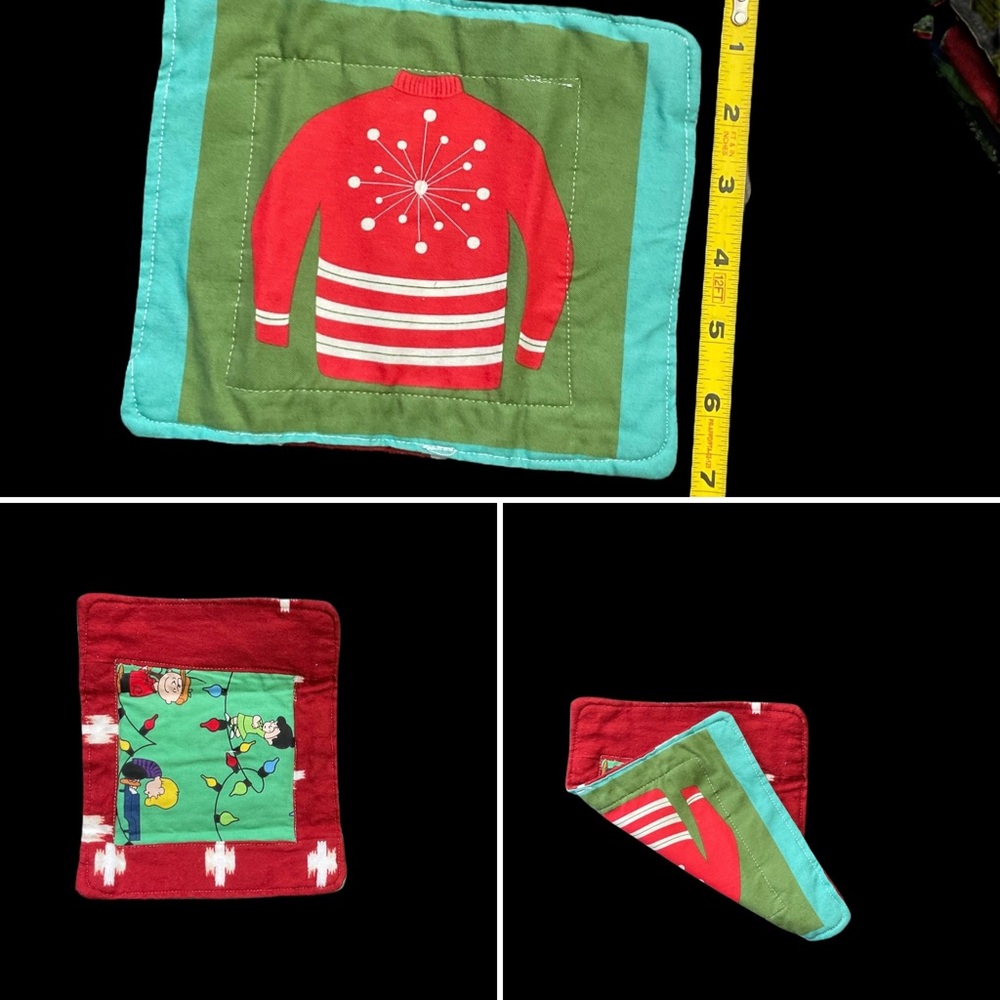 Handmade Lovie Blanket(cotton front/flannel back)and matching crinkle mini Lovie - Picture 7 of 7